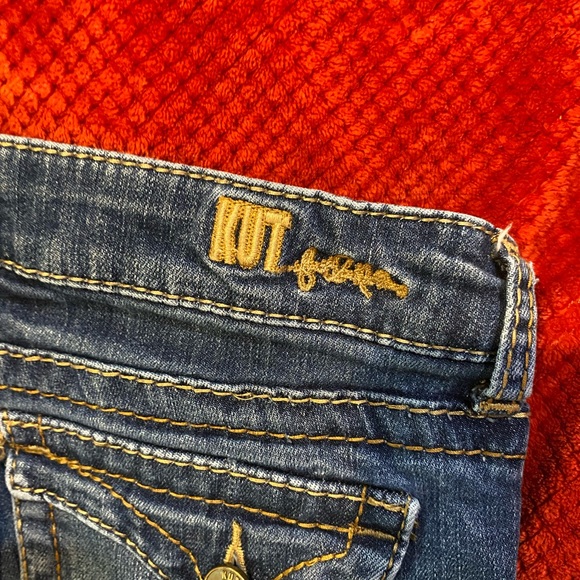 Kut From The Cloth Boot-cut Flap Pocket Denim Jean Sz 10 - Picture 8 of 10